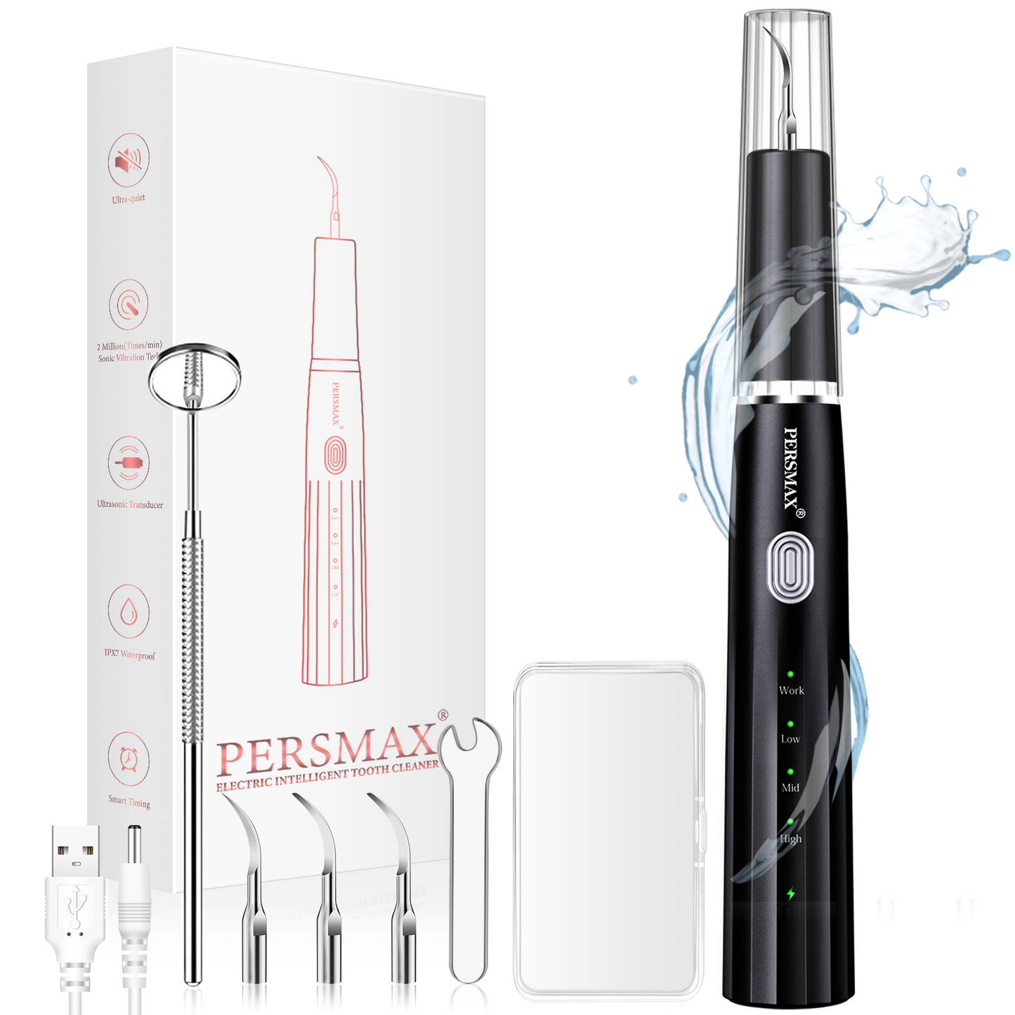 Black ultrasonic dental calculus remover