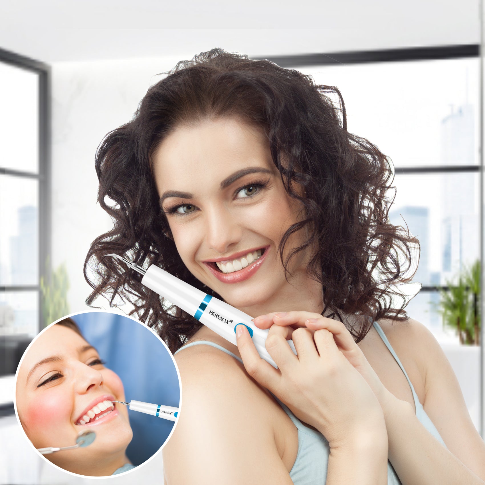 PERSMAX | White Ultrasonic Dental Calculus Remover