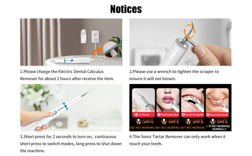 PERSMAX | White Ultrasonic Dental Calculus Remover