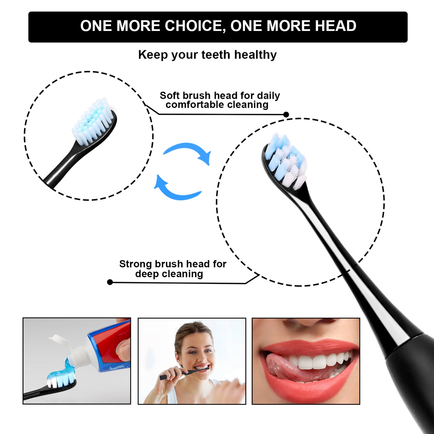 black electric dental calculus remover