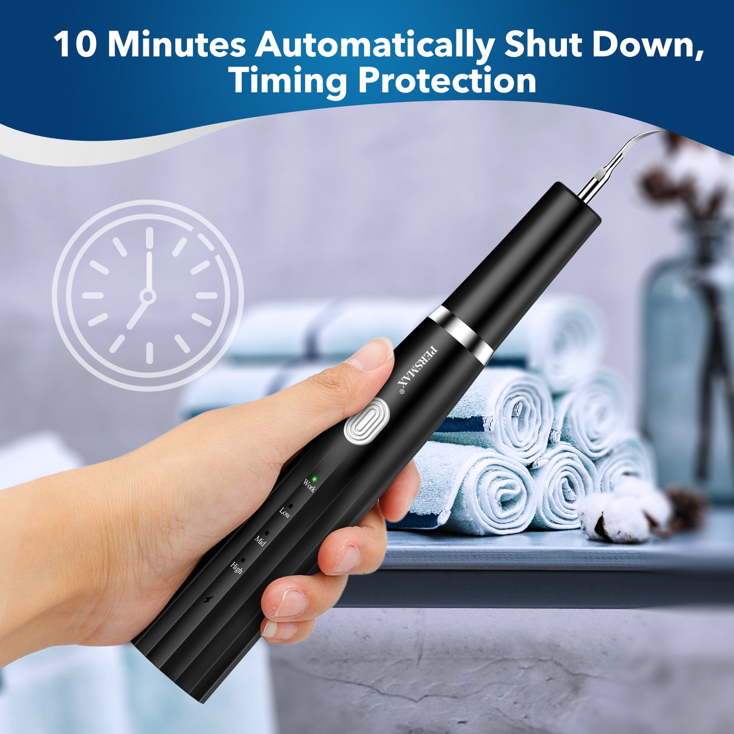 Black ultrasonic dental calculus remover