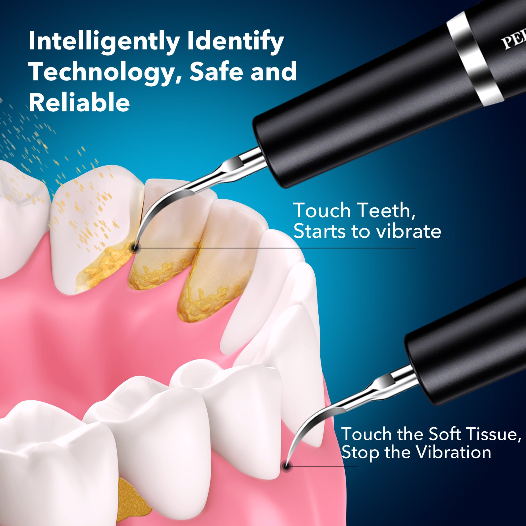 Black ultrasonic dental calculus remover