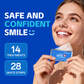 PERSMAX Teeth Whitening Strips – Professional Dentist Approved, Gum-Safe Formula, 28 Non-Slip Strips Kit, 14 Treatment, Pain-Free Express Whitening in 30 Min, Easy to Use for Bright Smile