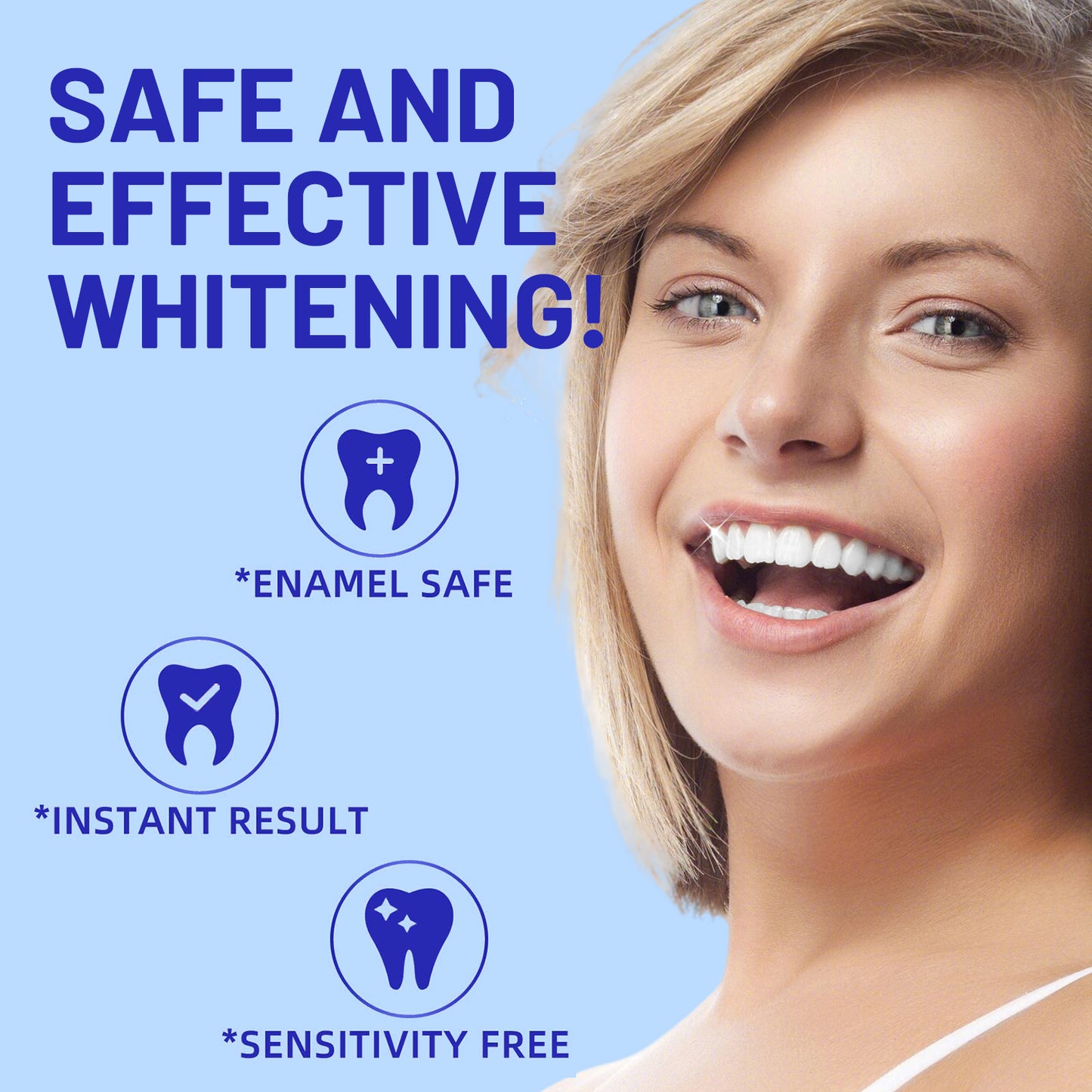PERSMAX Teeth Whitening Strips – Professional Dentist Approved, Gum-Safe Formula, 28 Non-Slip Strips Kit, 14 Treatment, Pain-Free Express Whitening in 30 Min, Easy to Use for Bright Smile