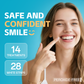 PERSMAX Teeth Whitening Strips – Peroxide-Free Professional Dentist Approved, 14 Treatment, 28 Non-Slip Strips Kit, Express Whitening in 30-Min, Gum-Safe Formula, Easy to Use for Bright Smile - PERSMAX