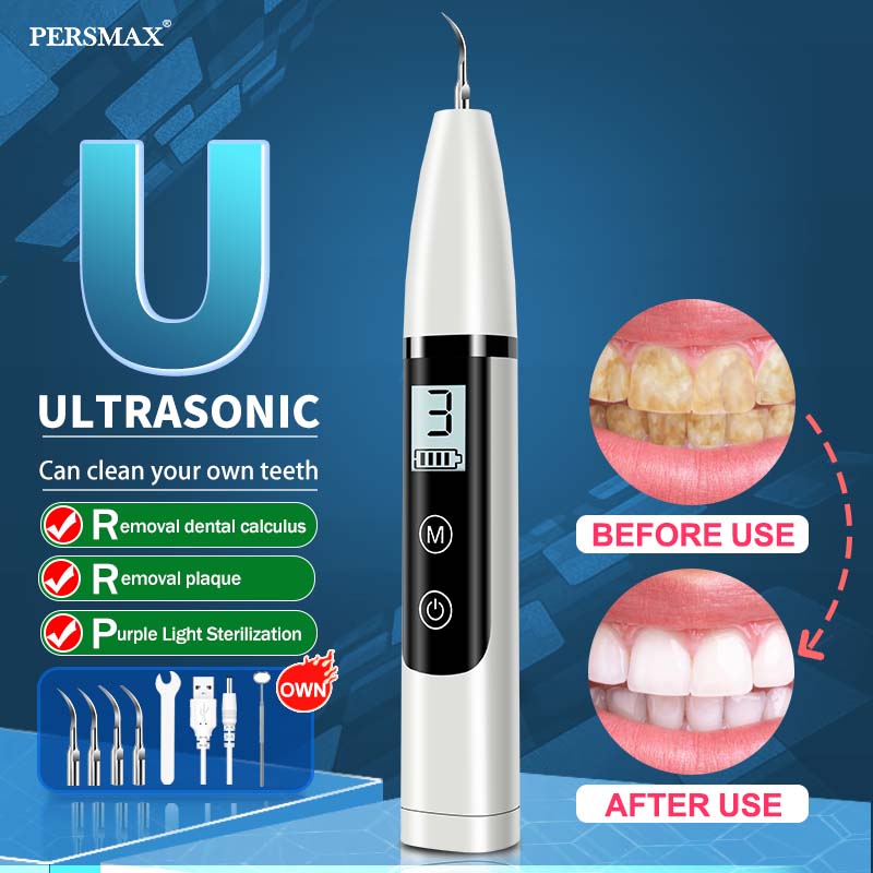 PERSMAX |White High Power Ultrasonic Dental Calculus Remover 2500Ah - PERSMAX