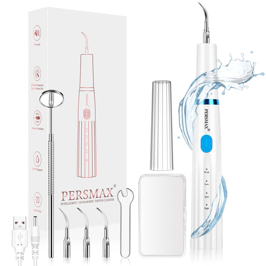  PERSMAX | White Ultrasonic Dental Calculus Remover