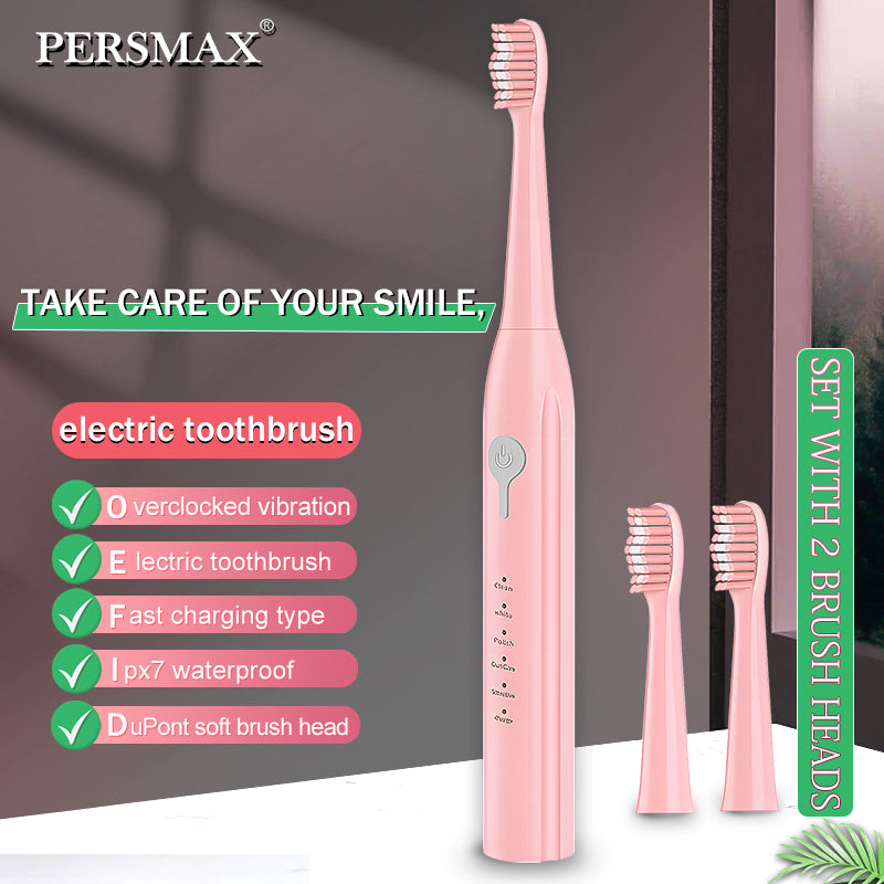 PERSMAX |White  Powerful Electric Toothbrush - PERSMAX